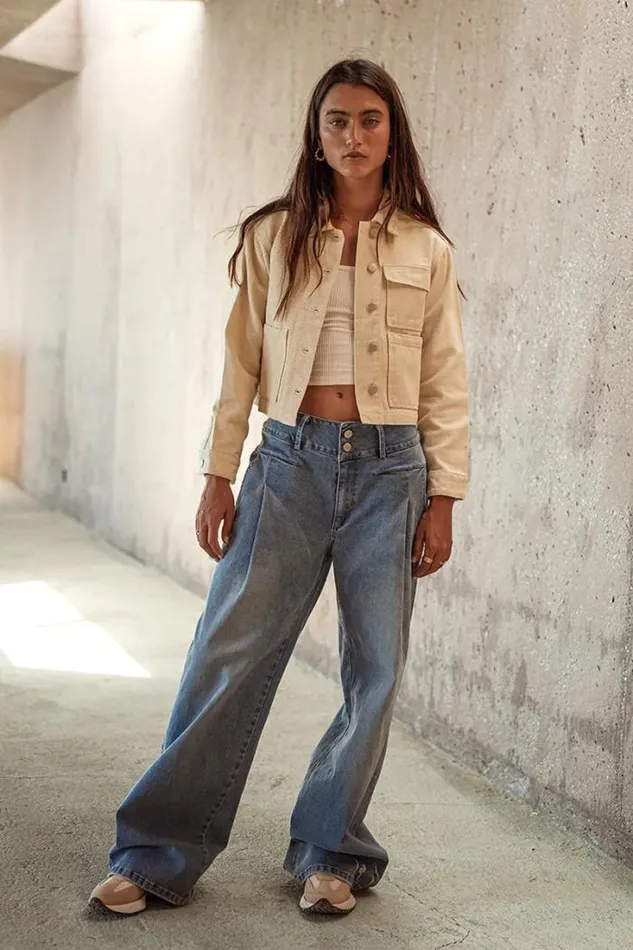 Bohme Outerwear Brandy Cropped Jacket Cream 8211 Women