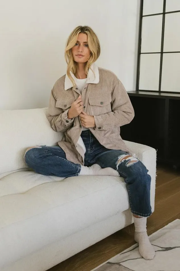 Bohme Outerwear Emilia Corduroy Jacket In Tan 8211 FINAL SALE Tan 8211 Women Bohme Outerwear Emilia Corduroy Jacket In Tan 8211 FINAL SALE Tan 8211 Women