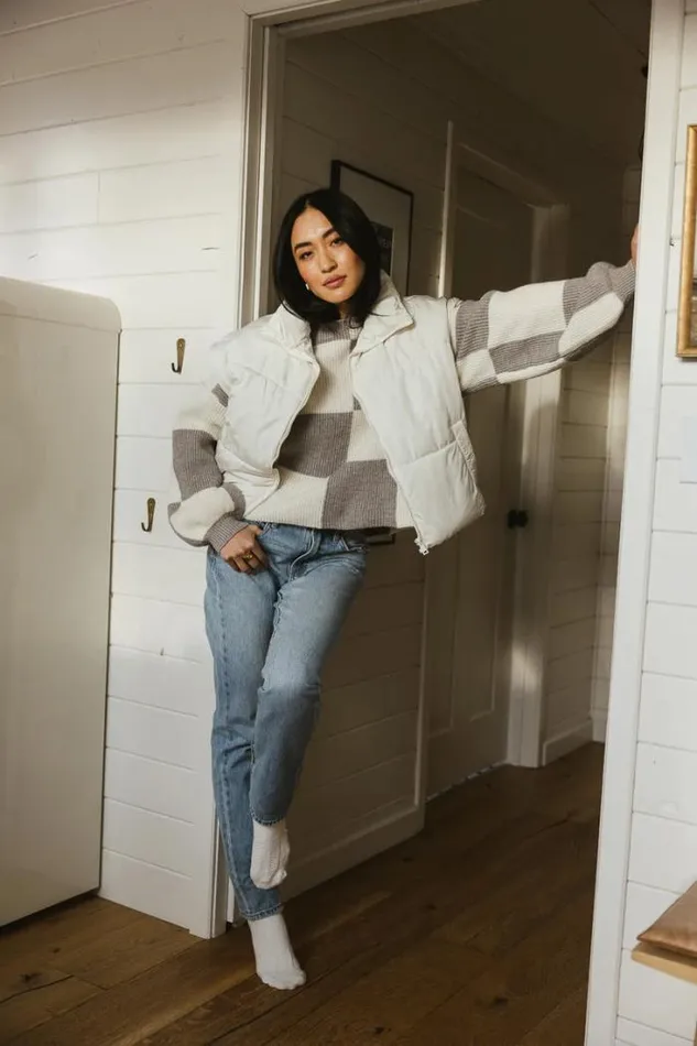 Bohme Outerwear Kai Detachable Sleeve Jacket In Cream Cream 8211 Women