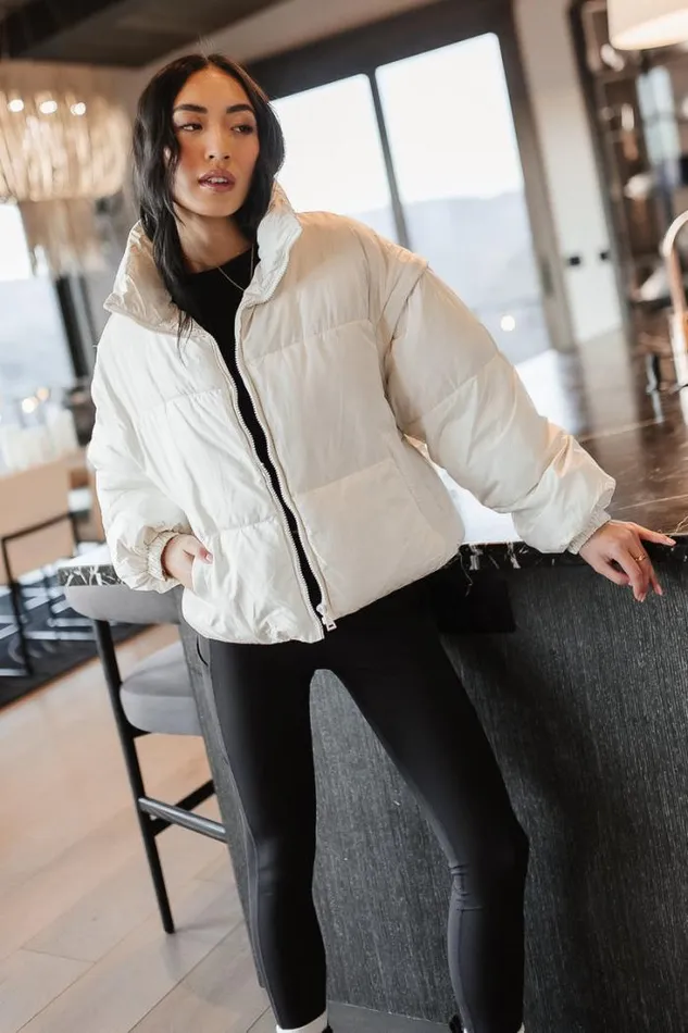 Bohme Outerwear Kai Detachable Sleeve Jacket In Cream Cream 8211 Women Bohme Outerwear Kai Detachable Sleeve Jacket In Cream Cream 8211 Women