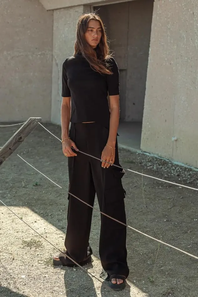 Bohme Pants Quinn Utility Pants In Black Black 8211 Women