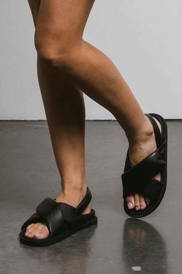 Bohme Shoes Delta Flat Sandals In Black Black 8211 Women
