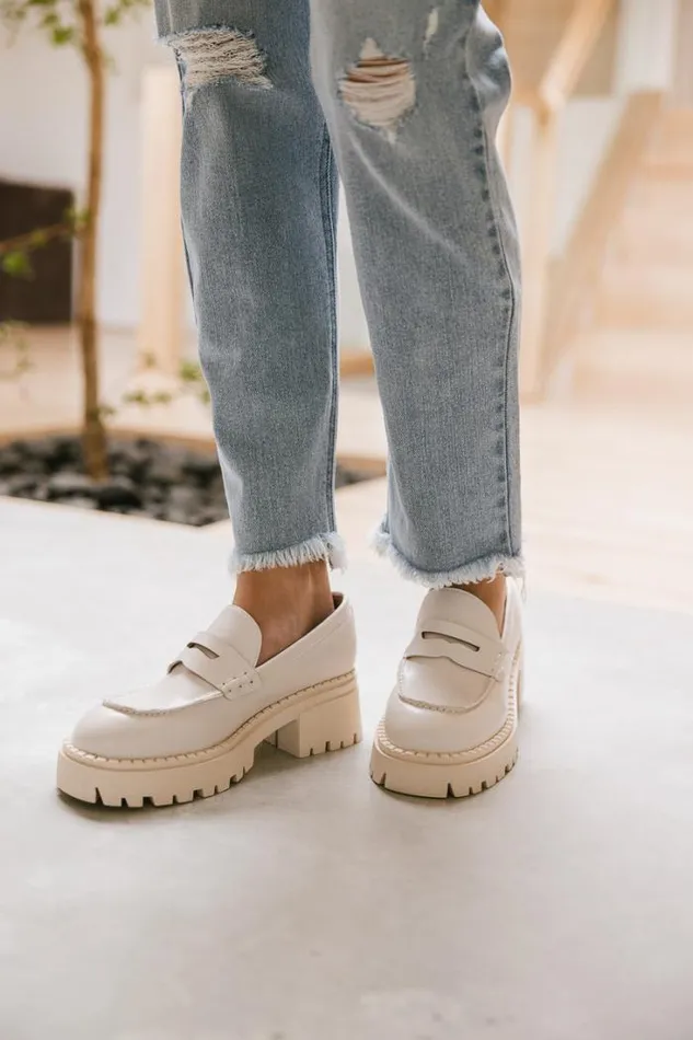 Bohme Shoes Nikia Platform Loafers In Off White Off White 8211 Women
