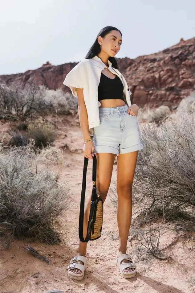 Bohme Shorts Emilia Mom Shorts Light Wash 8211 Women Bohme Shorts Emilia Mom Shorts Light Wash 8211 Women