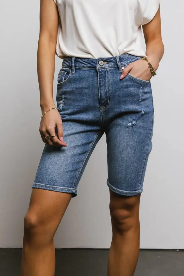 Bohme Shorts Miley Bermuda Shorts In Medium Wash Medium Wash 8211 Women