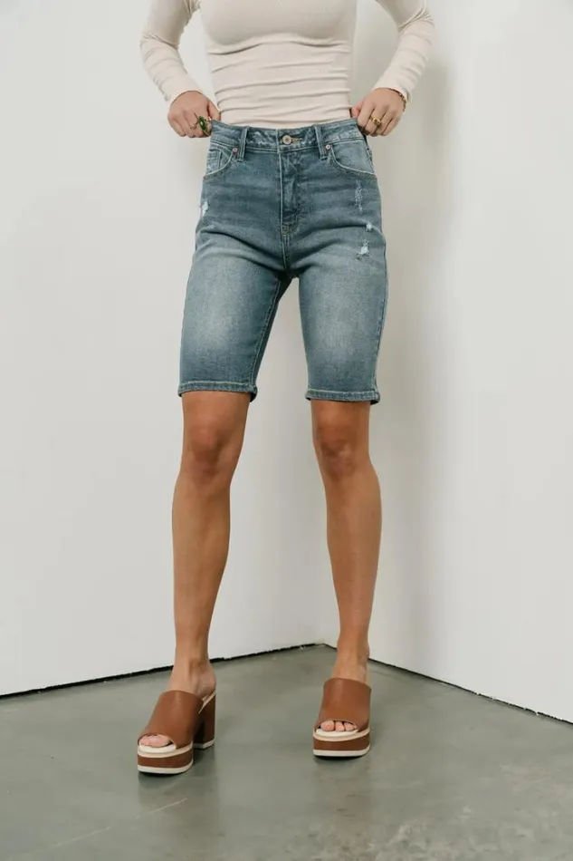 Bohme Shorts Miley Bermuda Shorts In Medium Wash Medium Wash 8211 Women Bohme Shorts Miley Bermuda Shorts In Medium Wash Medium Wash 8211 Women