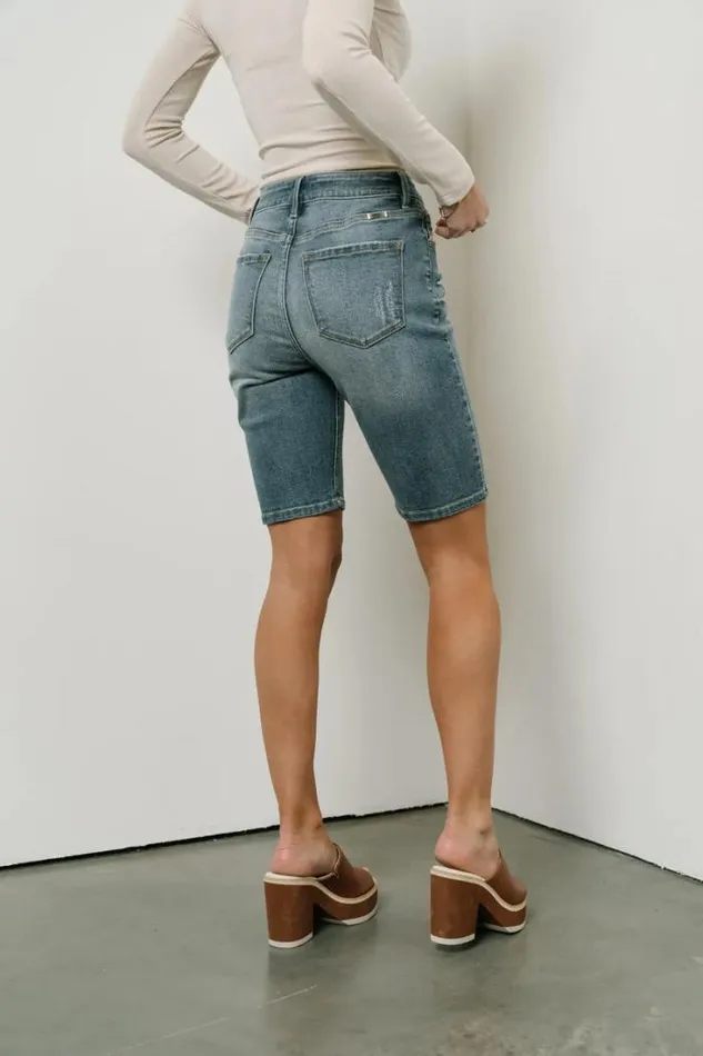 Bohme Shorts Miley Bermuda Shorts In Medium Wash Medium Wash 8211 Women Bohme Shorts Miley Bermuda Shorts In Medium Wash Medium Wash 8211 Women