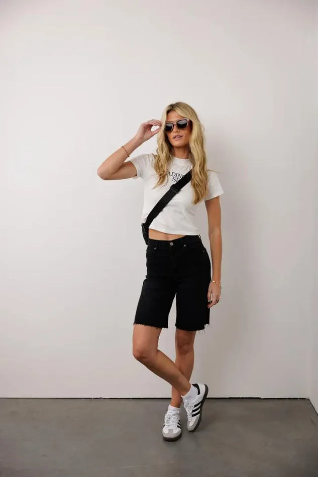 Bohme Shorts Rebecca Bermuda Shorts In Black Black 8211 Women Bohme Shorts Rebecca Bermuda Shorts In Black Black 8211 Women