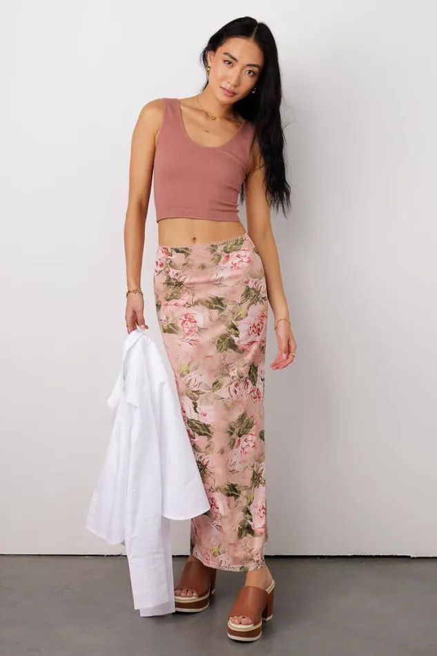 Bohme Skirts Esme Floral Skirt Pink 8211 Women