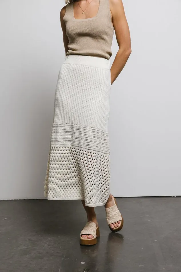 Bohme Skirts Holly Knitted Skirt Cream 8211 Women Bohme Skirts Holly Knitted Skirt Cream 8211 Women