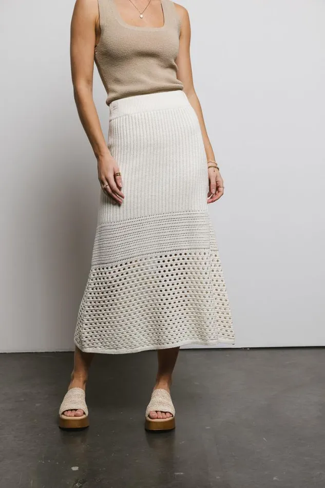 Bohme Skirts Holly Knitted Skirt Cream 8211 Women Bohme Skirts Holly Knitted Skirt Cream 8211 Women