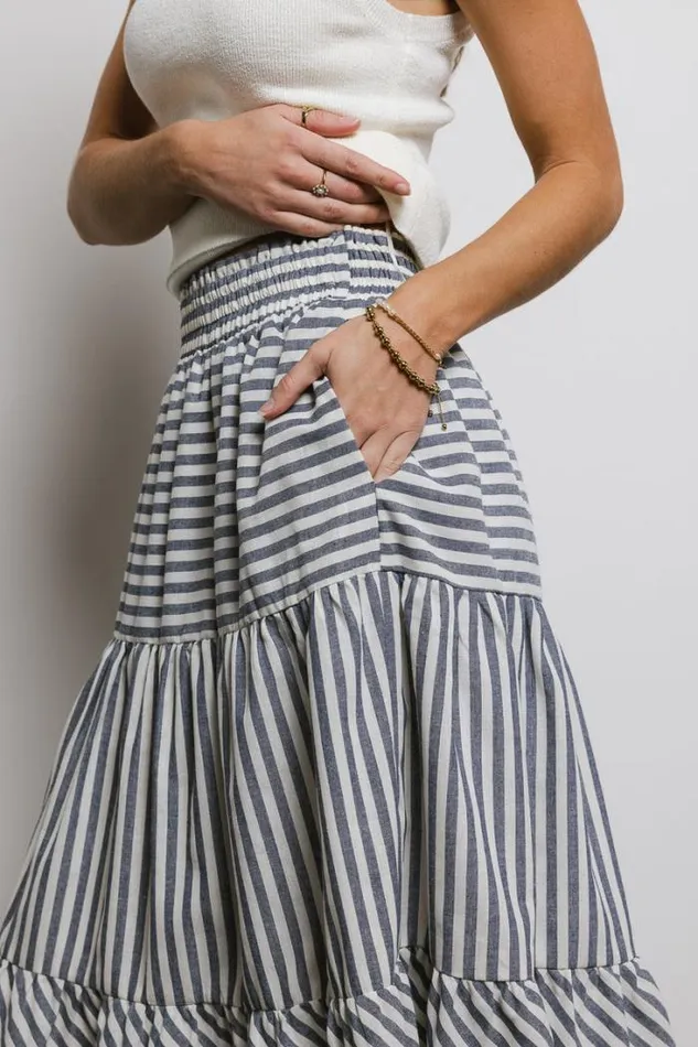 Bohme Skirts Ivy Striped Skirt Navy 8211 Women Bohme Skirts Ivy Striped Skirt Navy 8211 Women