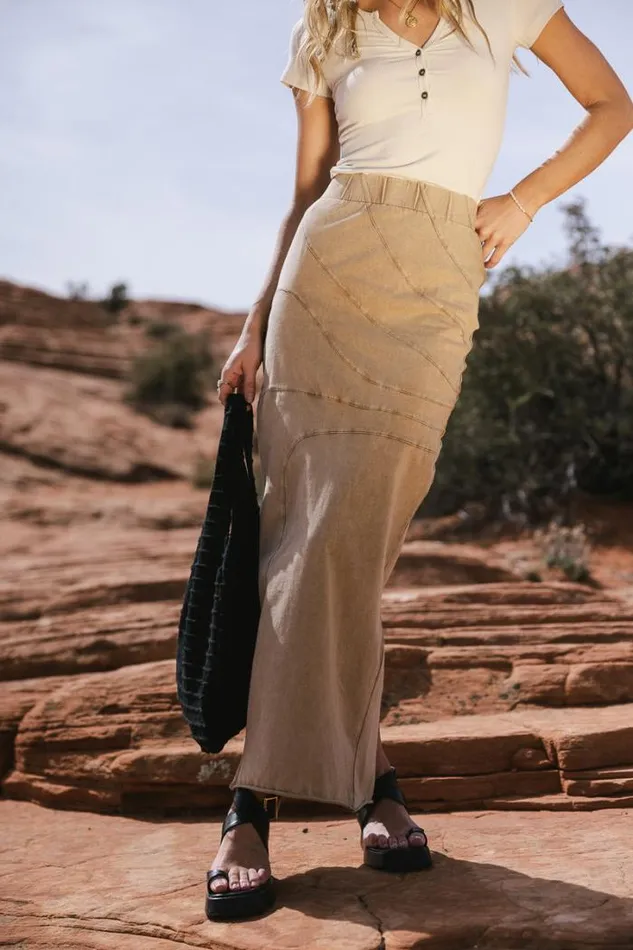 Bohme Skirts Katherine Skirt Tan 8211 Women