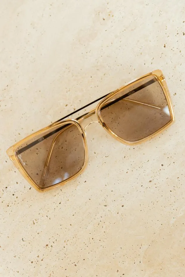 Bohme Sunglasses Velda Sunglasses Gold 8211 Women