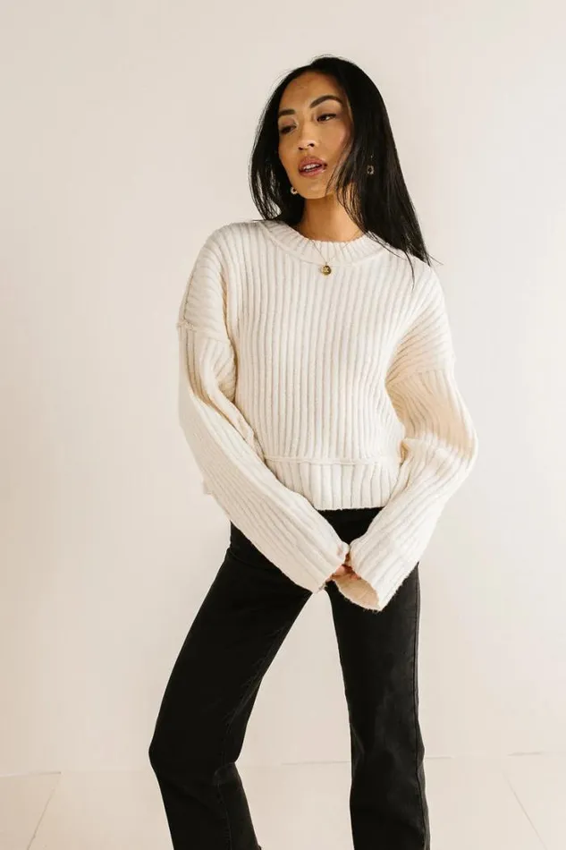 Bohme Sweaters Daniela Ribbed Sweater In Cream Cream 8211 Women Bohme Sweaters Daniela Ribbed Sweater In Cream Cream 8211 Women