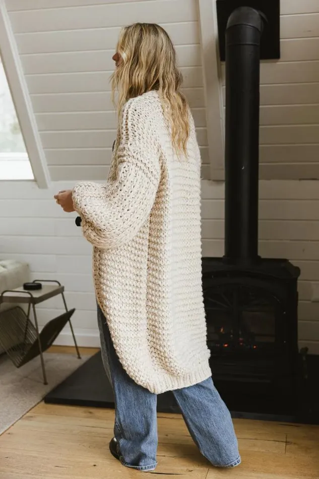 Bohme Sweaters Marlee Long Cardigan In Beige 8211 FINAL SALE Beige 8211 Women Bohme Sweaters Marlee Long Cardigan In Beige 8211 FINAL SALE Beige 8211 Women