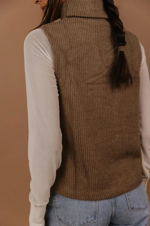 Bohme Sweaters Vero Moda River Sweater Vest In Brown 8211 FINAL SALE Brown 8211 Women Bohme Sweaters Vero Moda River Sweater Vest In Brown 8211 FINAL SALE Brown 8211 Women
