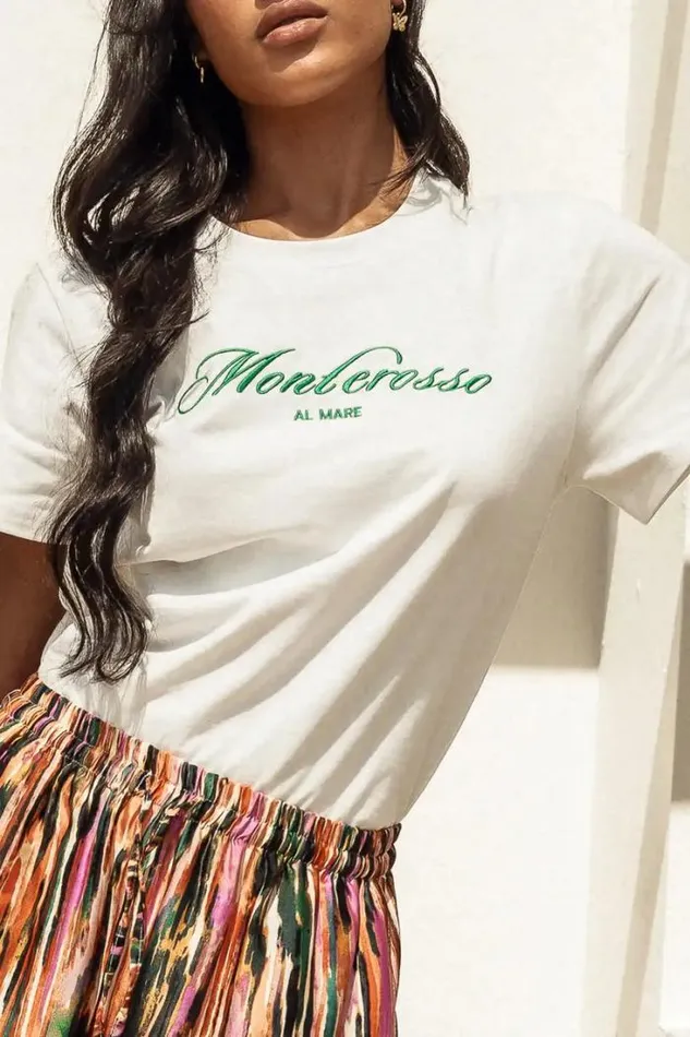 Bohme Tees and Tanks Monterosso Al Mare Tee 8211 FINAL SALE White 8211 Women Bohme Tees and Tanks Monterosso Al Mare Tee 8211 FINAL SALE White 8211 Women