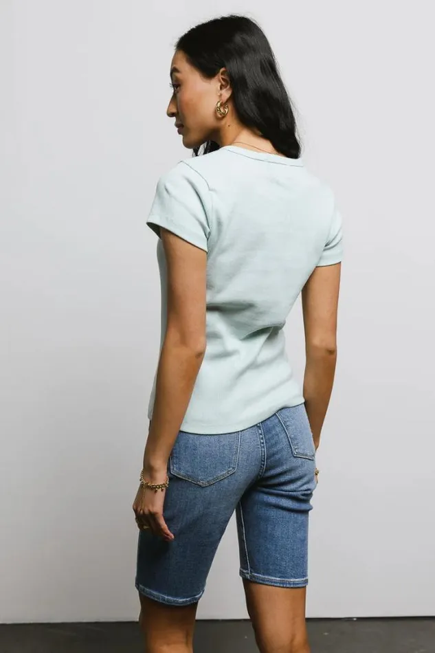 Bohme Tops Addison Ribbed Top In Mint Mint 8211 Women Bohme Tops Addison Ribbed Top In Mint Mint 8211 Women