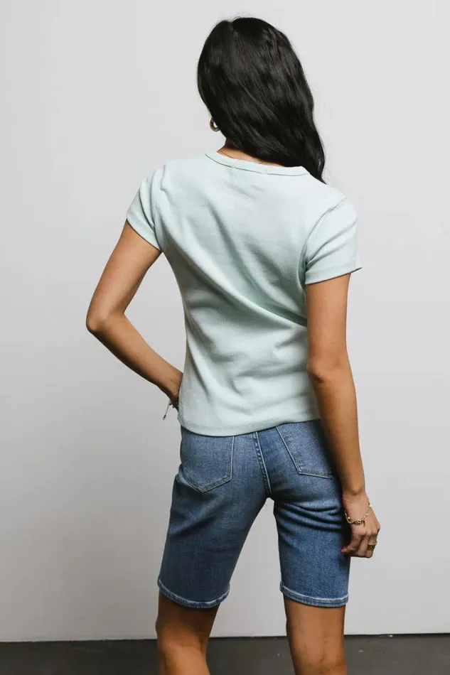 Bohme Tops Addison Ribbed Top In Mint Mint 8211 Women Bohme Tops Addison Ribbed Top In Mint Mint 8211 Women