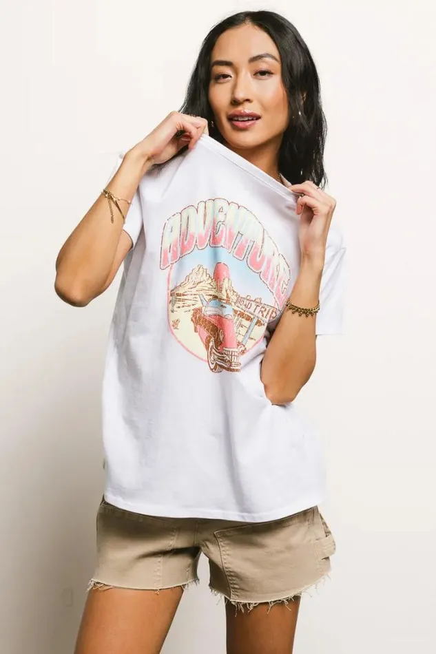 Bohme Tops Adventure Graphic Tee 8211 FINAL SALE White 8211 Women