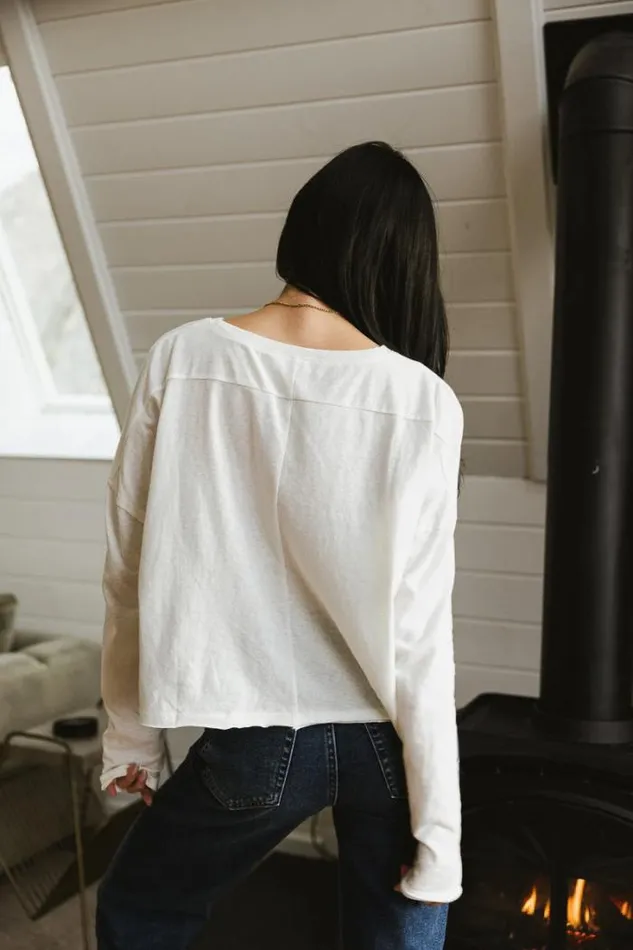 Bohme Tops Ally Oversized Top In Cream Cream 8211 Women Bohme Tops Ally Oversized Top In Cream Cream 8211 Women