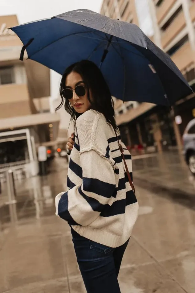Bohme Tops Brett Striped Sweater In Navy Navy 8211 Women Bohme Tops Brett Striped Sweater In Navy Navy 8211 Women