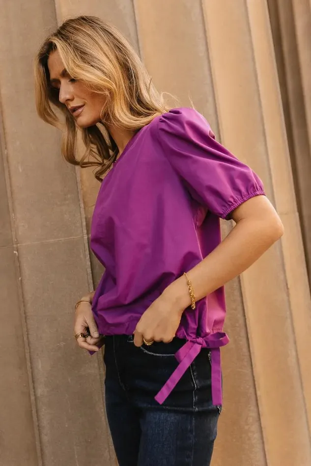 Bohme Tops Dahlia Top In Magenta 8211 FINAL SALE Magenta 8211 Women Bohme Tops Dahlia Top In Magenta 8211 FINAL SALE Magenta 8211 Women