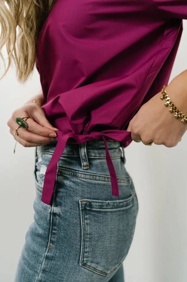 Bohme Tops Dahlia Top In Magenta 8211 FINAL SALE Magenta 8211 Women Bohme Tops Dahlia Top In Magenta 8211 FINAL SALE Magenta 8211 Women