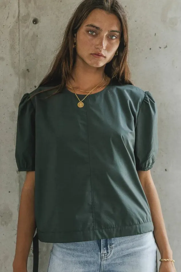 Bohme Tops Dahlia Top In Teal 8211 FINAL SALE Teal 8211 Women Bohme Tops Dahlia Top In Teal 8211 FINAL SALE Teal 8211 Women