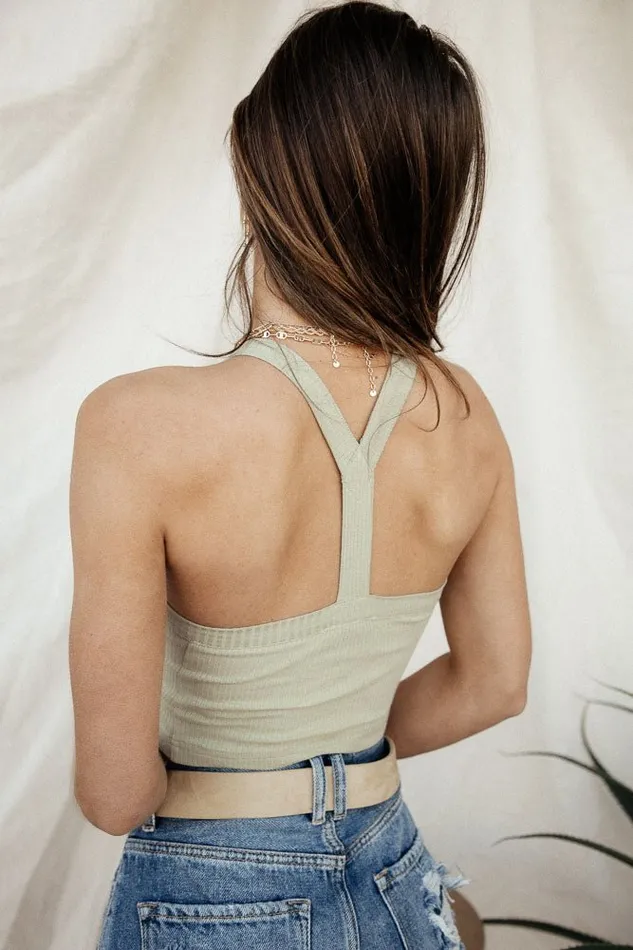 Bohme Tops Elsa Ribbed Tank 8211 FINAL SALE Light Blue 8211 Women Bohme Tops Elsa Ribbed Tank 8211 FINAL SALE Light Blue 8211 Women