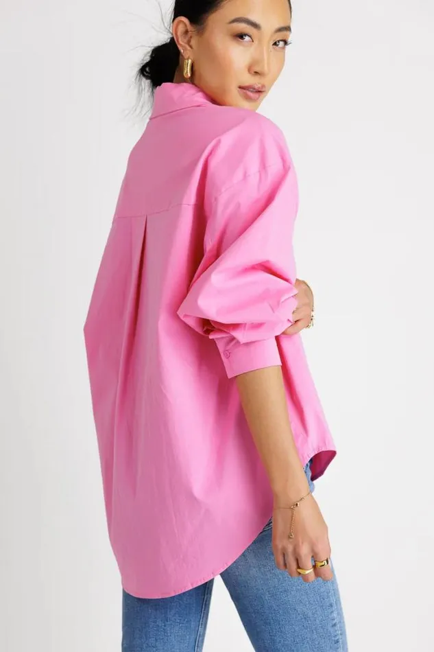 Bohme Tops Gracie Button Up In Pink Pink 8211 Women Bohme Tops Gracie Button Up In Pink Pink 8211 Women
