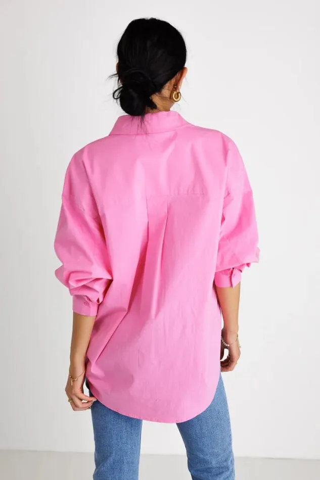 Bohme Tops Gracie Button Up In Pink Pink 8211 Women Bohme Tops Gracie Button Up In Pink Pink 8211 Women