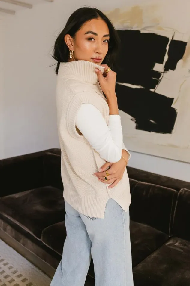 Bohme Tops Indiana Knitted Vest Cream 8211 Women Bohme Tops Indiana Knitted Vest Cream 8211 Women