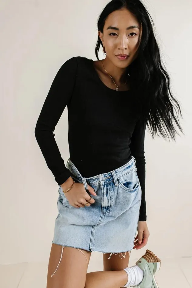 Bohme Tops Jayla Knit Top In Black Black 8211 Women Bohme Tops Jayla Knit Top In Black Black 8211 Women