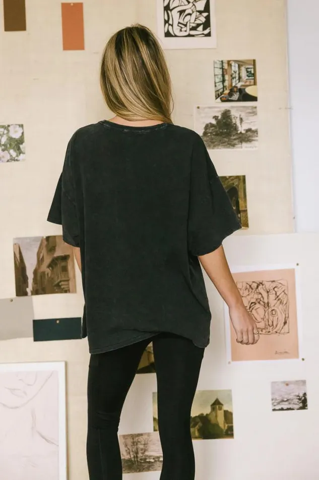 Bohme Tops Lily Oversized TShirt In Black Black 8211 Women Bohme Tops Lily Oversized TShirt In Black Black 8211 Women