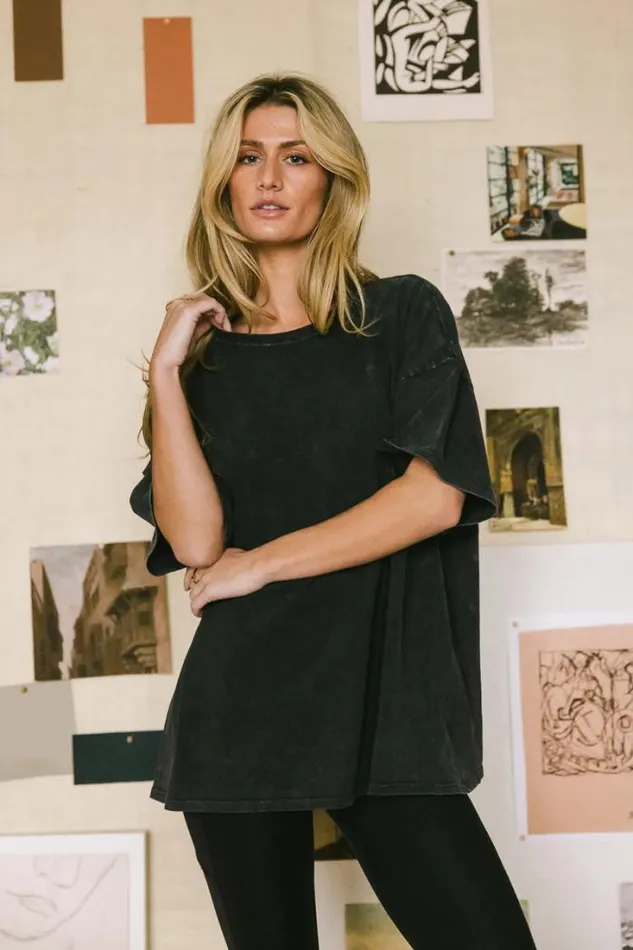 Bohme Tops Lily Oversized TShirt In Black Black 8211 Women Bohme Tops Lily Oversized TShirt In Black Black 8211 Women
