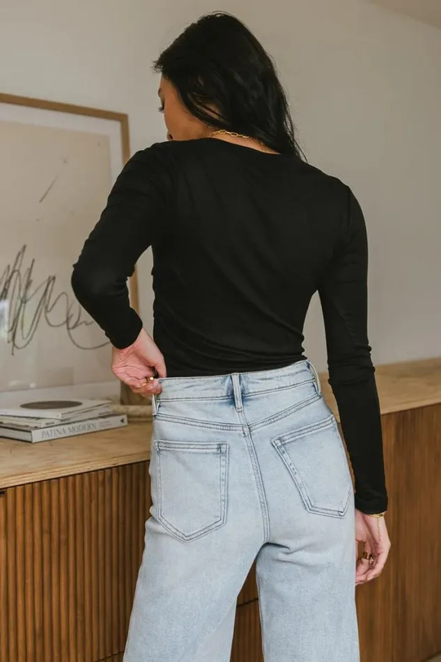 Bohme Tops Luna Ruched Top In Black Black 8211 Women Bohme Tops Luna Ruched Top In Black Black 8211 Women