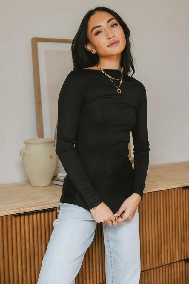 Bohme Tops Luna Ruched Top In Black Black 8211 Women Bohme Tops Luna Ruched Top In Black Black 8211 Women
