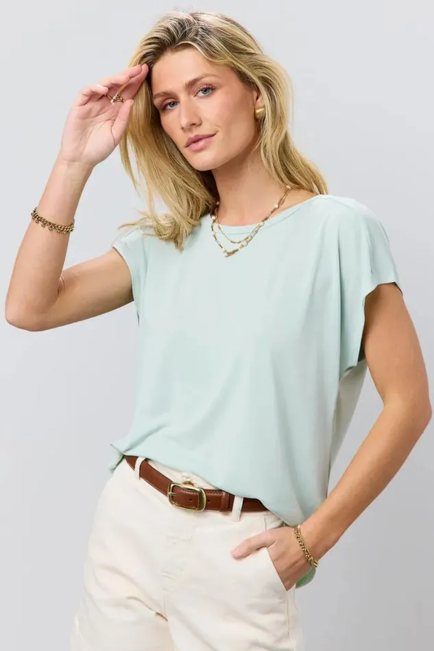Bohme Tops Madison Top In Mint Mint 8211 Women