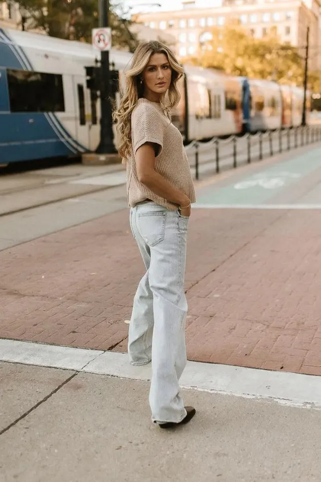 Bohme Tops Maisie Knit Sweater Top In Taupe Taupe 8211 Women Bohme Tops Maisie Knit Sweater Top In Taupe Taupe 8211 Women
