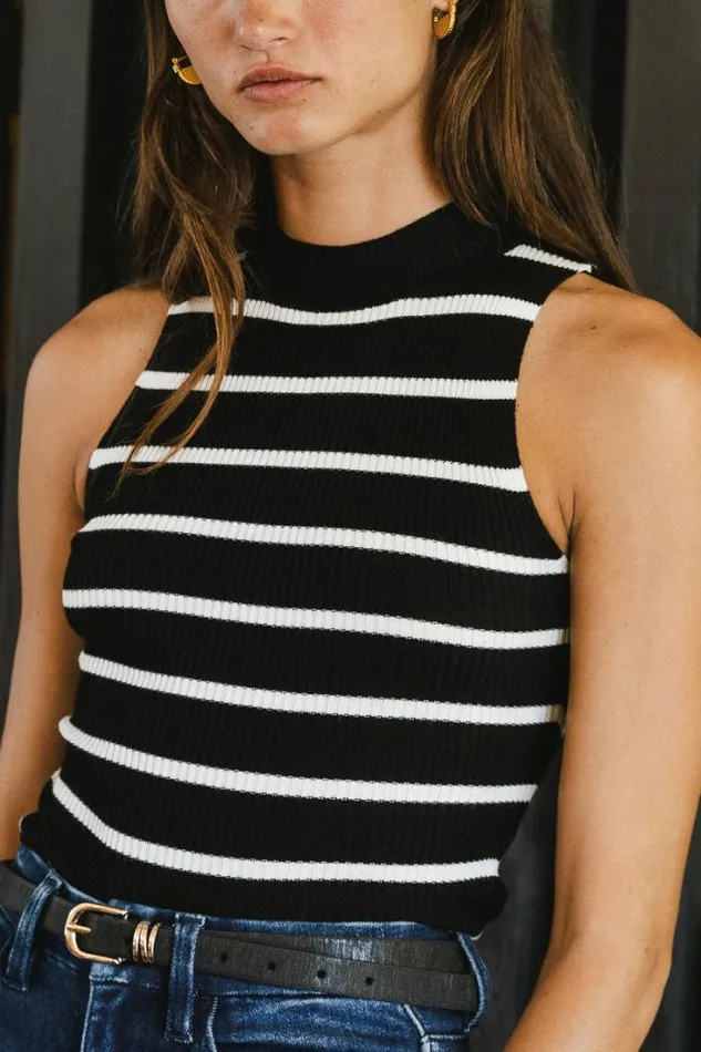 Bohme Tops Monique Striped Tank In Black Black 8211 Women Bohme Tops Monique Striped Tank In Black Black 8211 Women