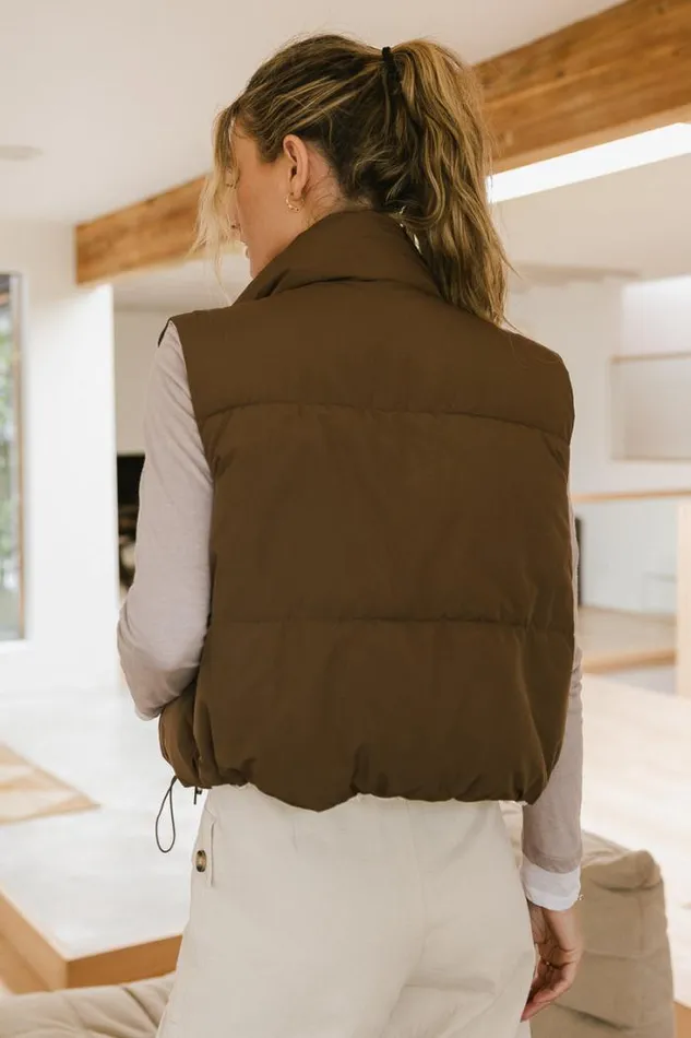 Bohme Tops Reversible Puffer Vest In Brown Brown 8211 Women Bohme Tops Reversible Puffer Vest In Brown Brown 8211 Women