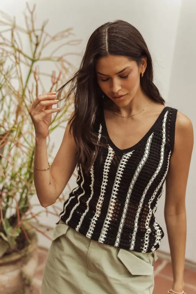 Bohme Tops Seeley Crochet Tank In Black Black 8211 Women Bohme Tops Seeley Crochet Tank In Black Black 8211 Women