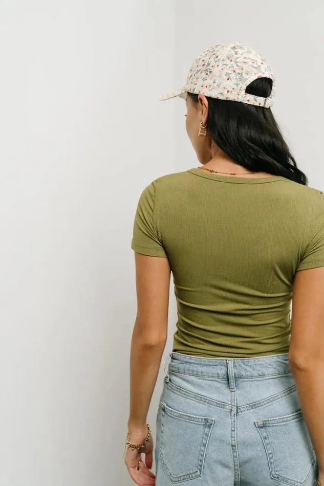 Bohme Tops Serena Henley Top In Moss Moss 8211 Women Bohme Tops Serena Henley Top In Moss Moss 8211 Women