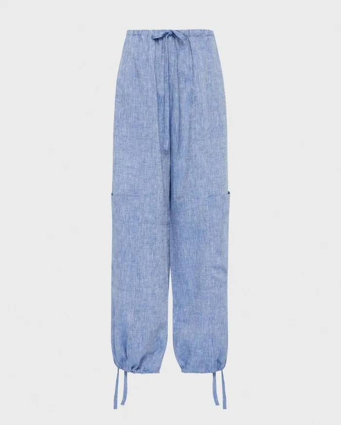 BONDI BORN Cover Ups Leiden Cargo Pant 8211 Denim 8211 Women