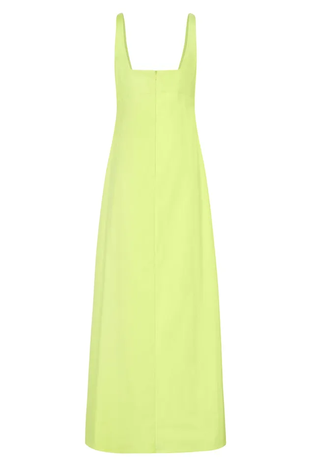 BONDI BORN Dresses Malta Long Dress 8211 Wild Lime 8211 Women