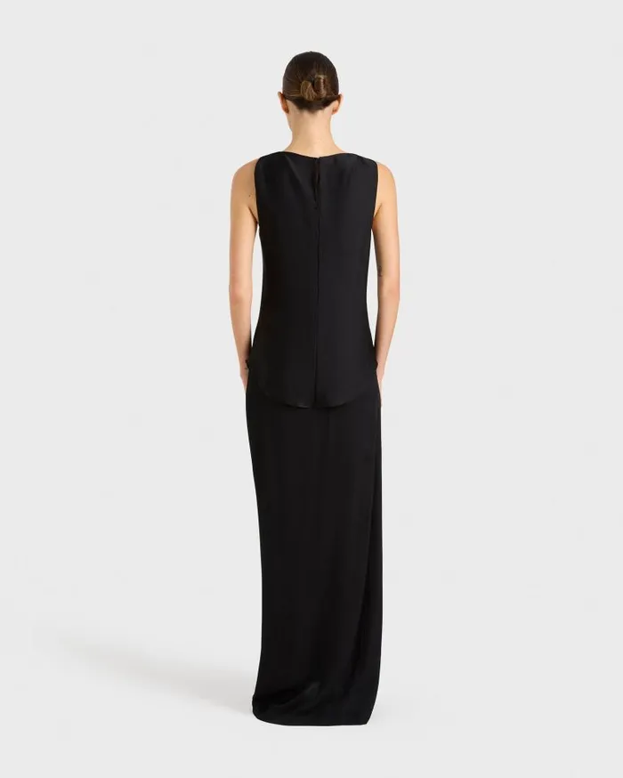 BONDI BORN Shirts and Tops Ardea Twisted Top 8211 Black 8211 Women