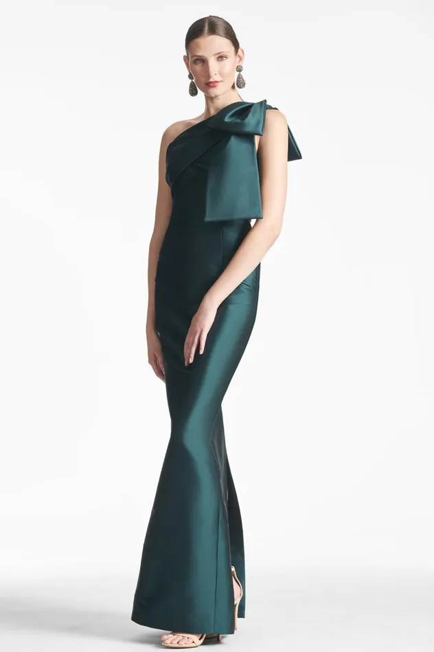 Bonnie Gown 8211 Forest Green Women Sachin and Babi Evening