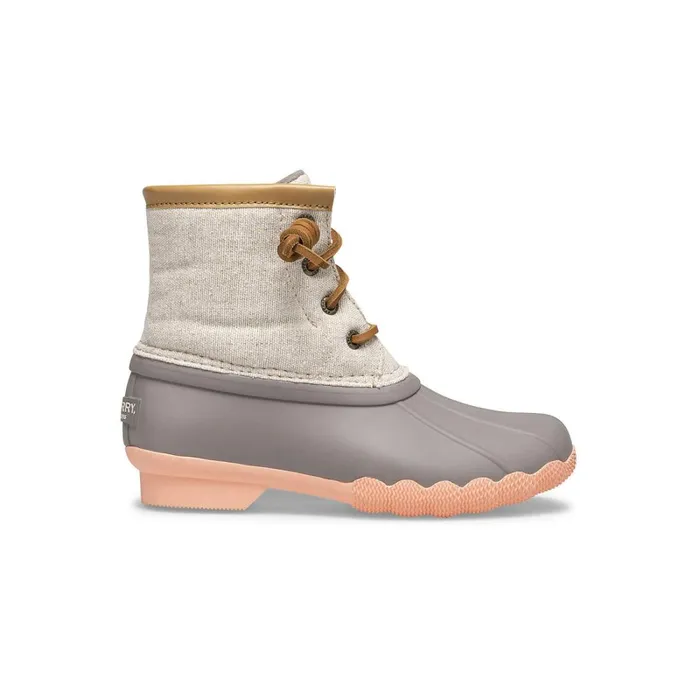 Boots Kids Sperry Big Kid039s Saltwater Duck Boot Linen Rose
